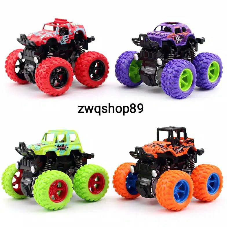 ( zwq ) Mainan Mobil Mobilan MONSTER ZAP MOBIL JIP OFF ROAD 4 DRIVE INERTIAL BIGFOOT TRUCK POWER