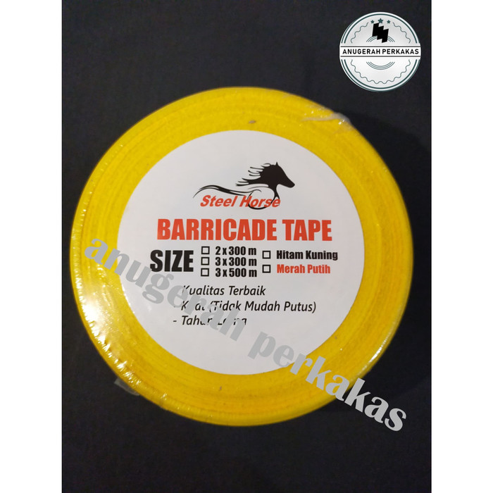 

Police Line/Garis Pembatas Barricade Line Kuning Hitam - 3 Inch x 300 M