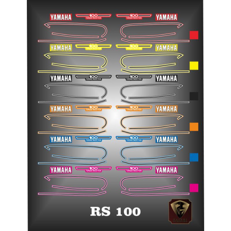 STIKER STRIPING VARIASI DAN LAMINASI RS 100