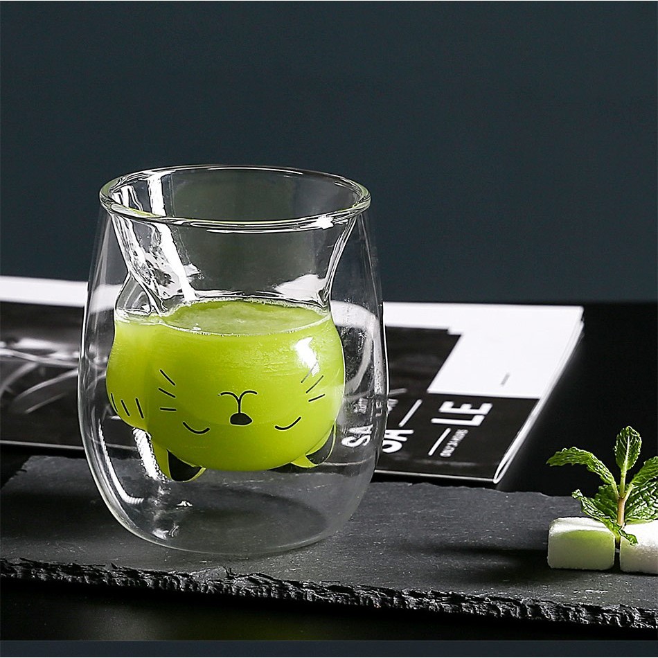 ILAHUI Glass Simple Cartoon / Fashion Cup