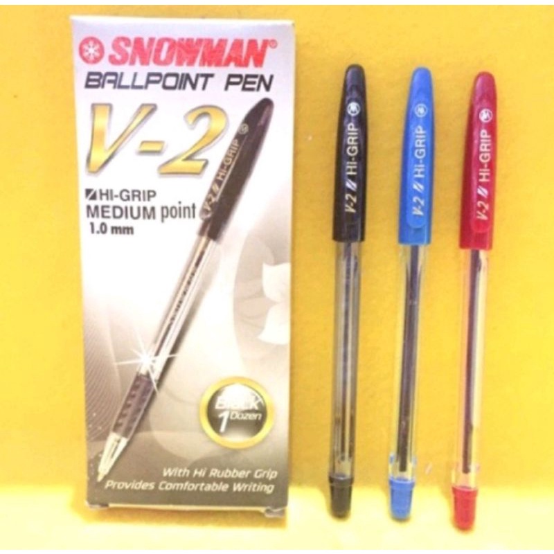 

Pulpen / Pen / Pena Snowman V-2 Ecer (3pcs)