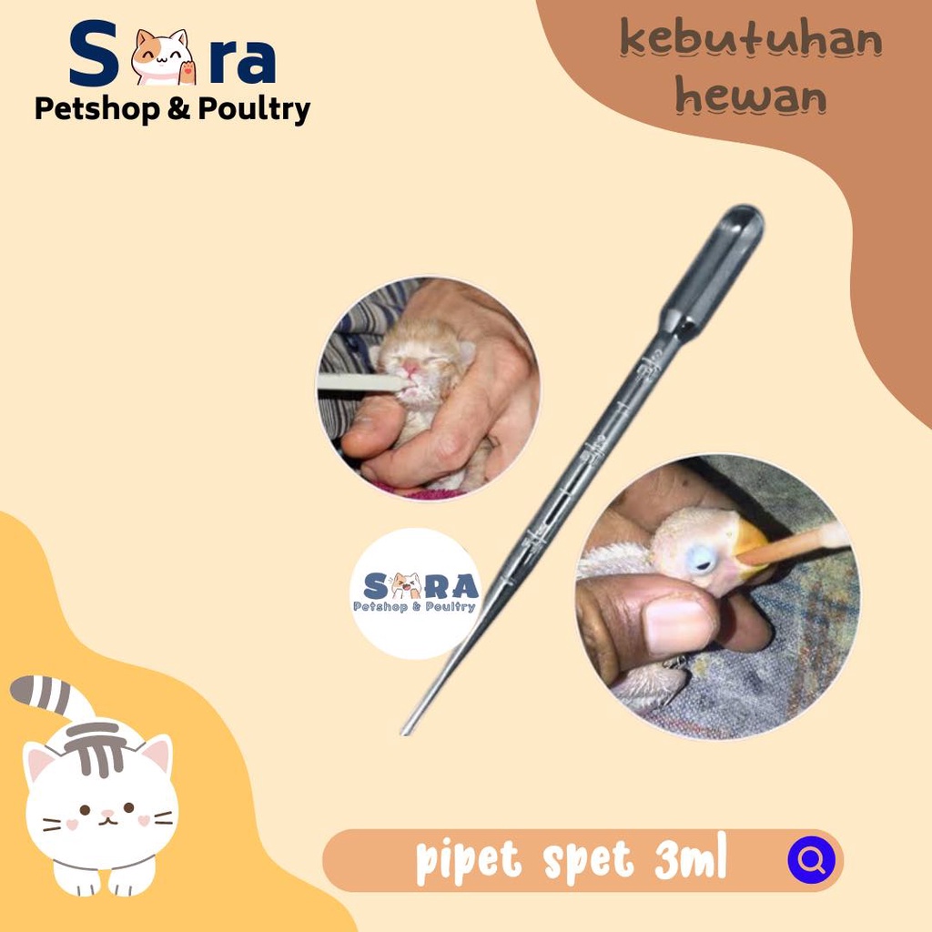 PIPET SPET MAKAN ANAK KUCING / ANAK BURUNG / ANJING / PIPET MAKAN HEWAN