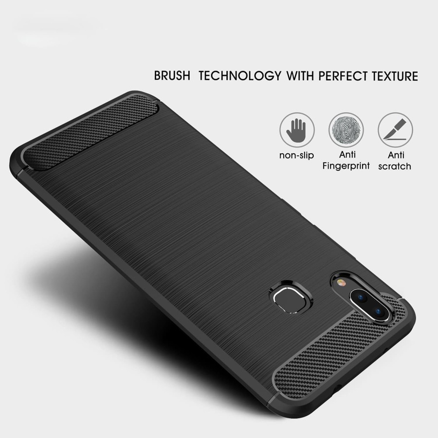 VIVO Y91 Y93 Y95 Silicon Carbon Slim Fit Soft Case Premium