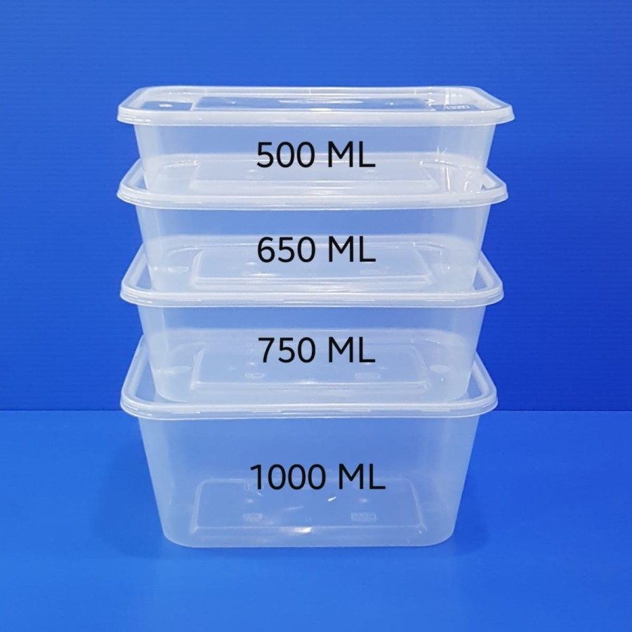 Thinwall Container Tahan Panas / Thin wall Box Plastik Makanan 500ml