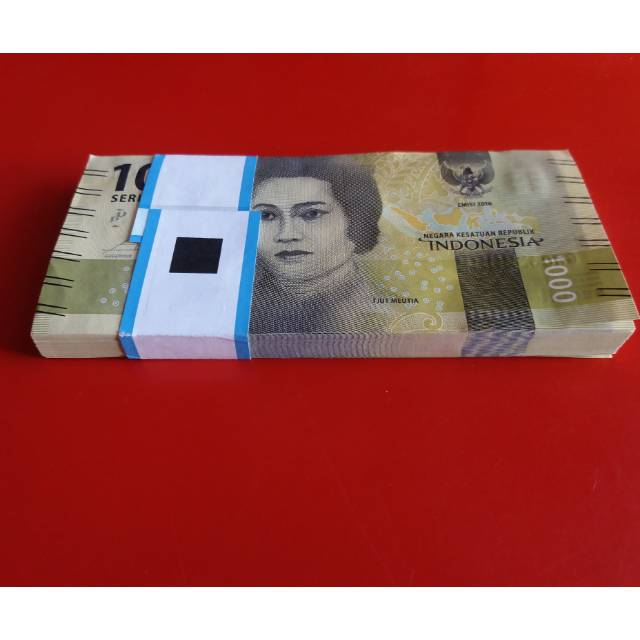 1 Gepok (100 lembar) uang 1000 cut meutia