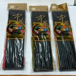 Sumpit Melamin Hitam 24 cm