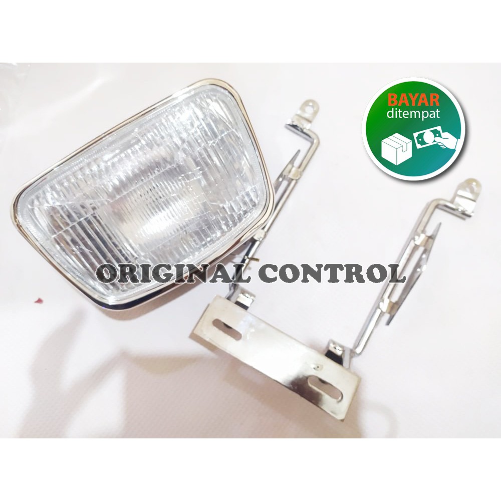 Reflektor lampu depan RX king + Breket pesek RX king