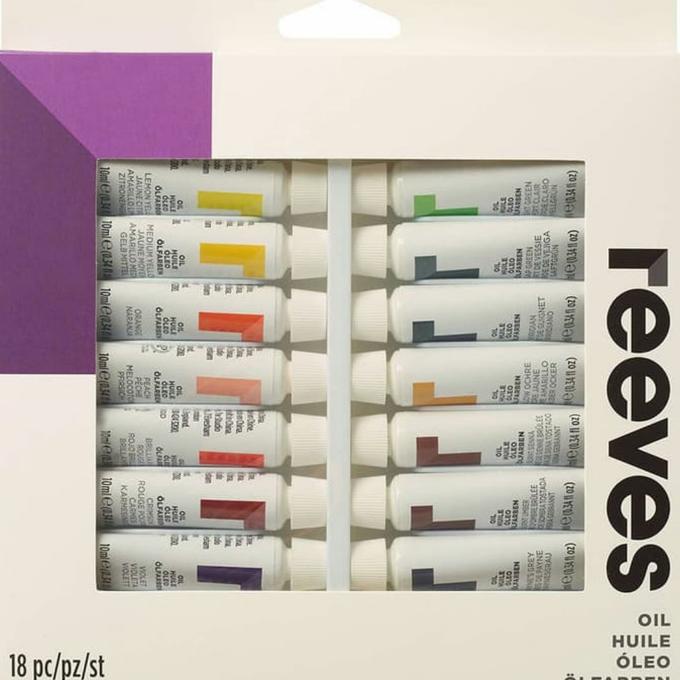 

Reeves Oil Colour Tube Set 18 x 10 ml