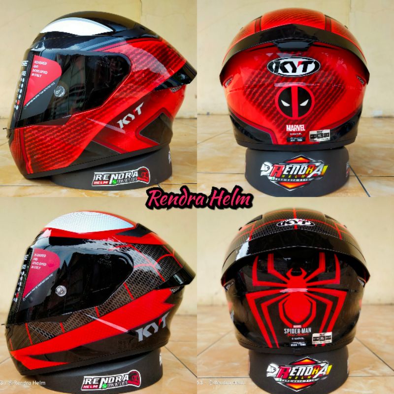 HELM KYT TT COURSE Motif/ Poloss. 100% Original. KYT TT C ( Ogkir Termurah 2 kg )-8