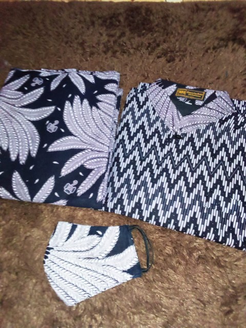 Set Batik Pariangon Koko+sarung Original Renjana  Lengan Pendek Bahan Katun Sragenan High Quality