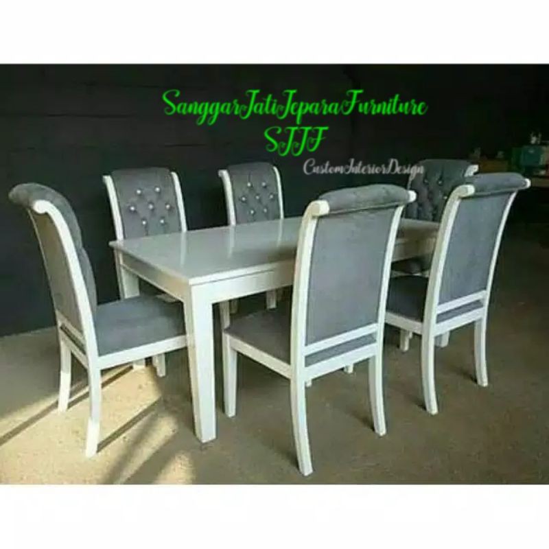 meja makan jok mewah jepara