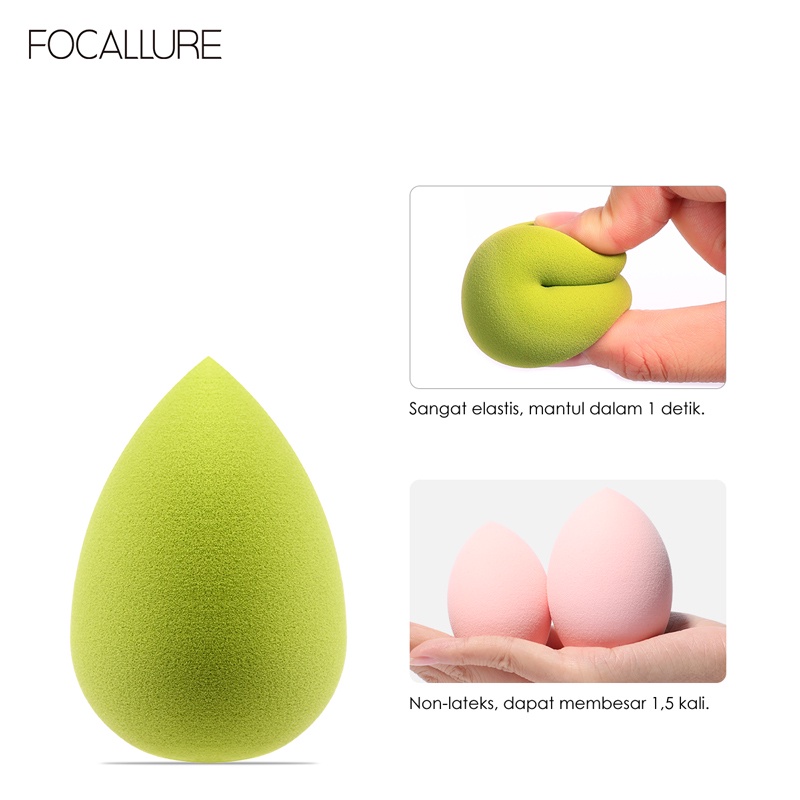FOCALLURE Soft Sponge Beauty Blender Makeup Puff