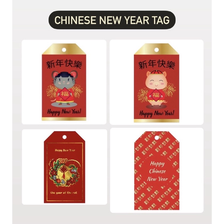 

Chinese New Year Tag/Tag Imlek 50 pcs