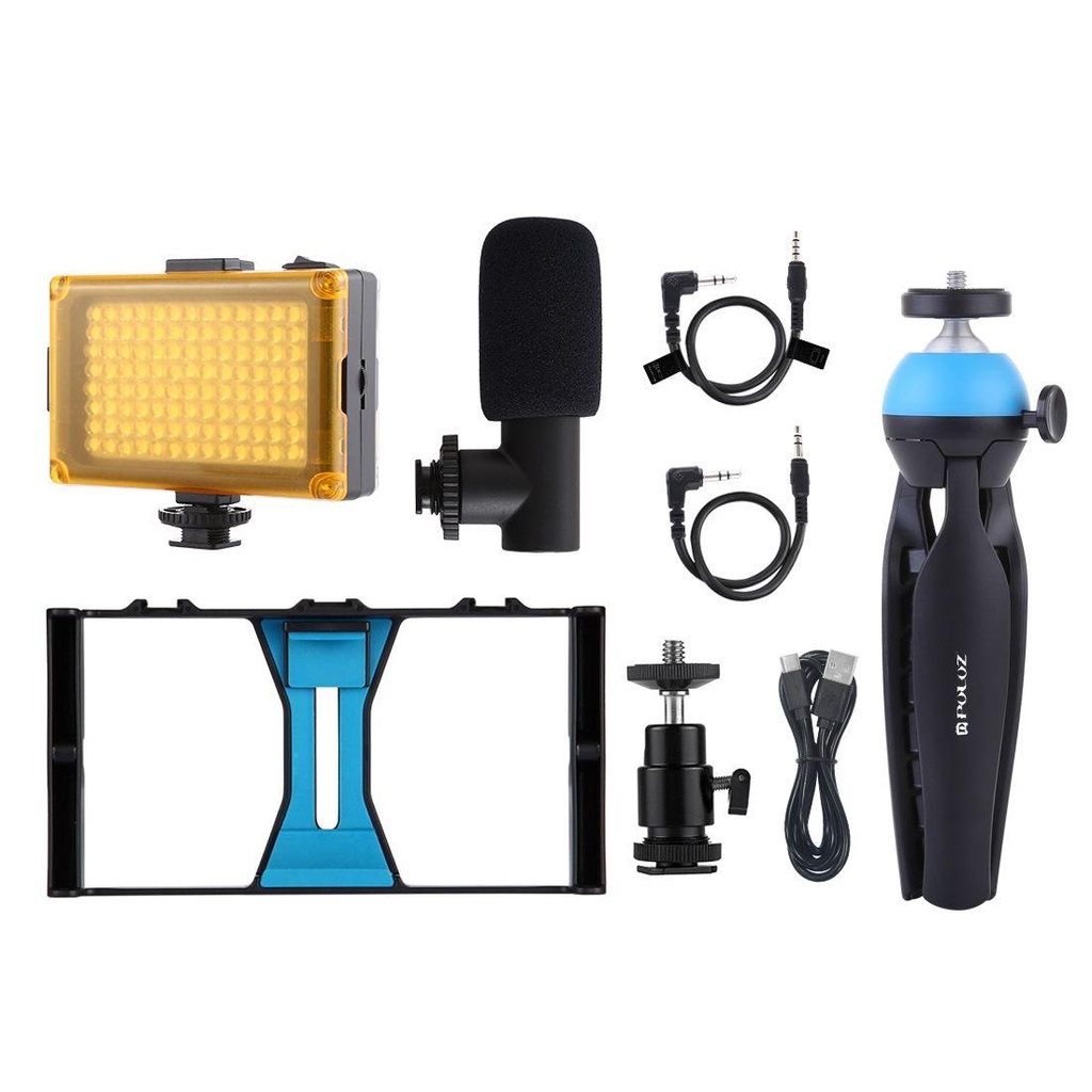 POPULAR Populer Kit Fotografi Handheld Filmmaking Phone Holder Filling Light