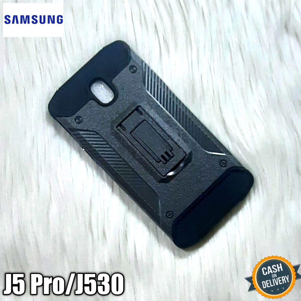 case standing iron for samsung J5 pro casing hp hardcase