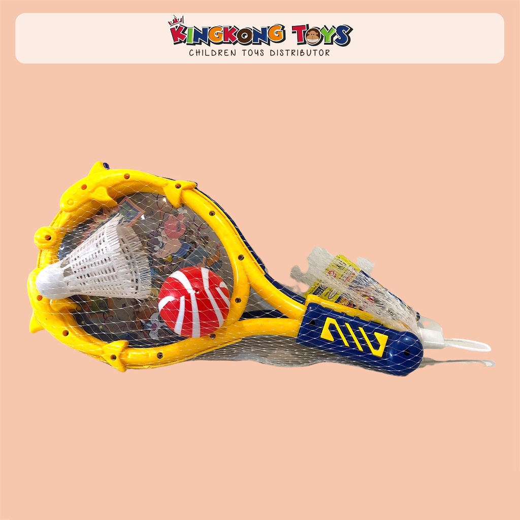 MAINAN RAKET / RAKET PLASTIK / RAKET PONG / RAKET ANAK / 18030004