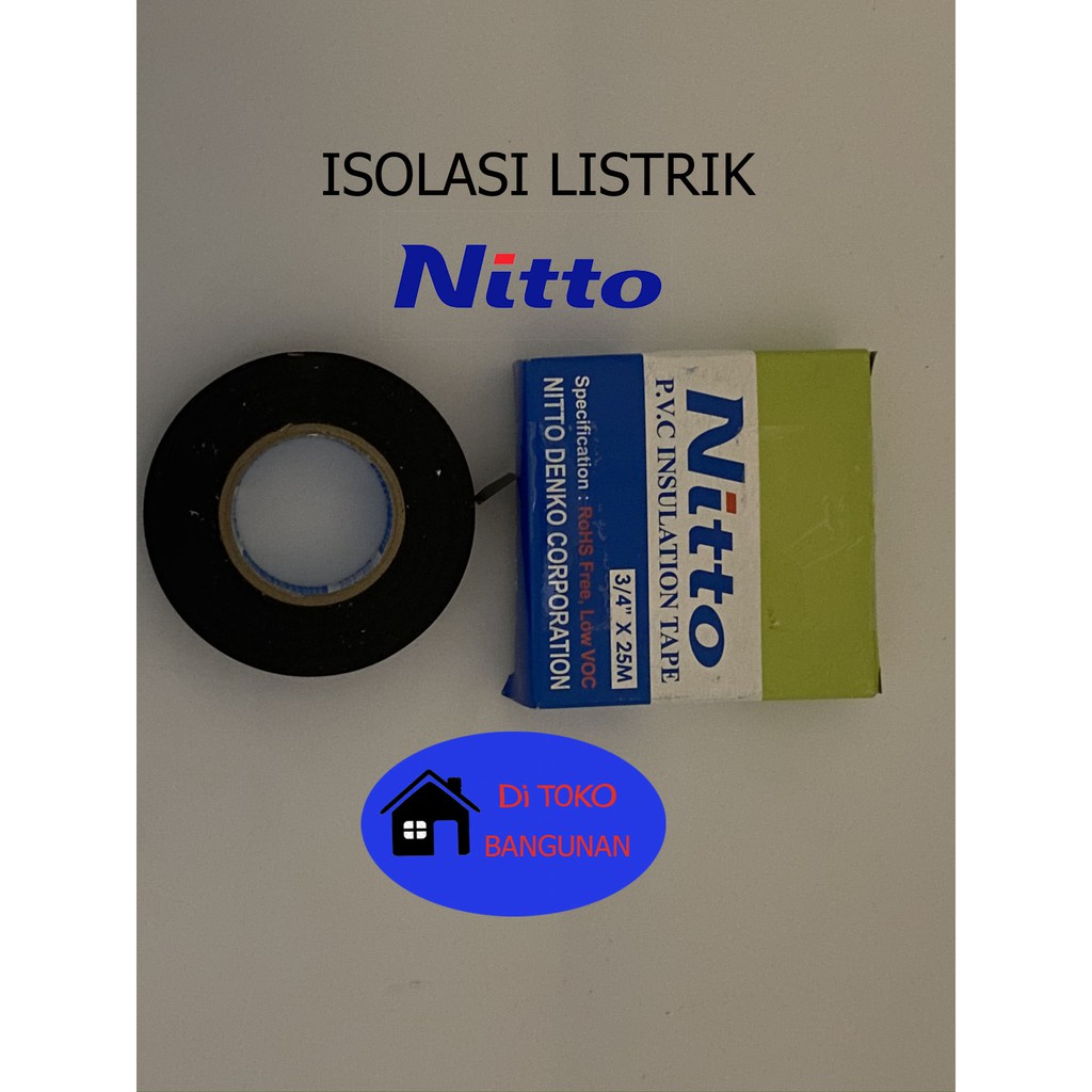 Isolasi Hitam NITTO Solatip Listrik