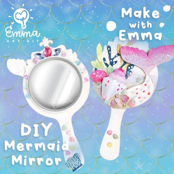 

Mermaid Mirror by Emma Art Kit. Complete Craft Paint Set for Kids.