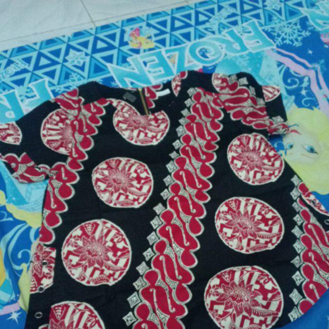 Blouse 129 Vs# Blouse Batik Basic Ukuran Xxl Bahan Katun Adem Stretchy