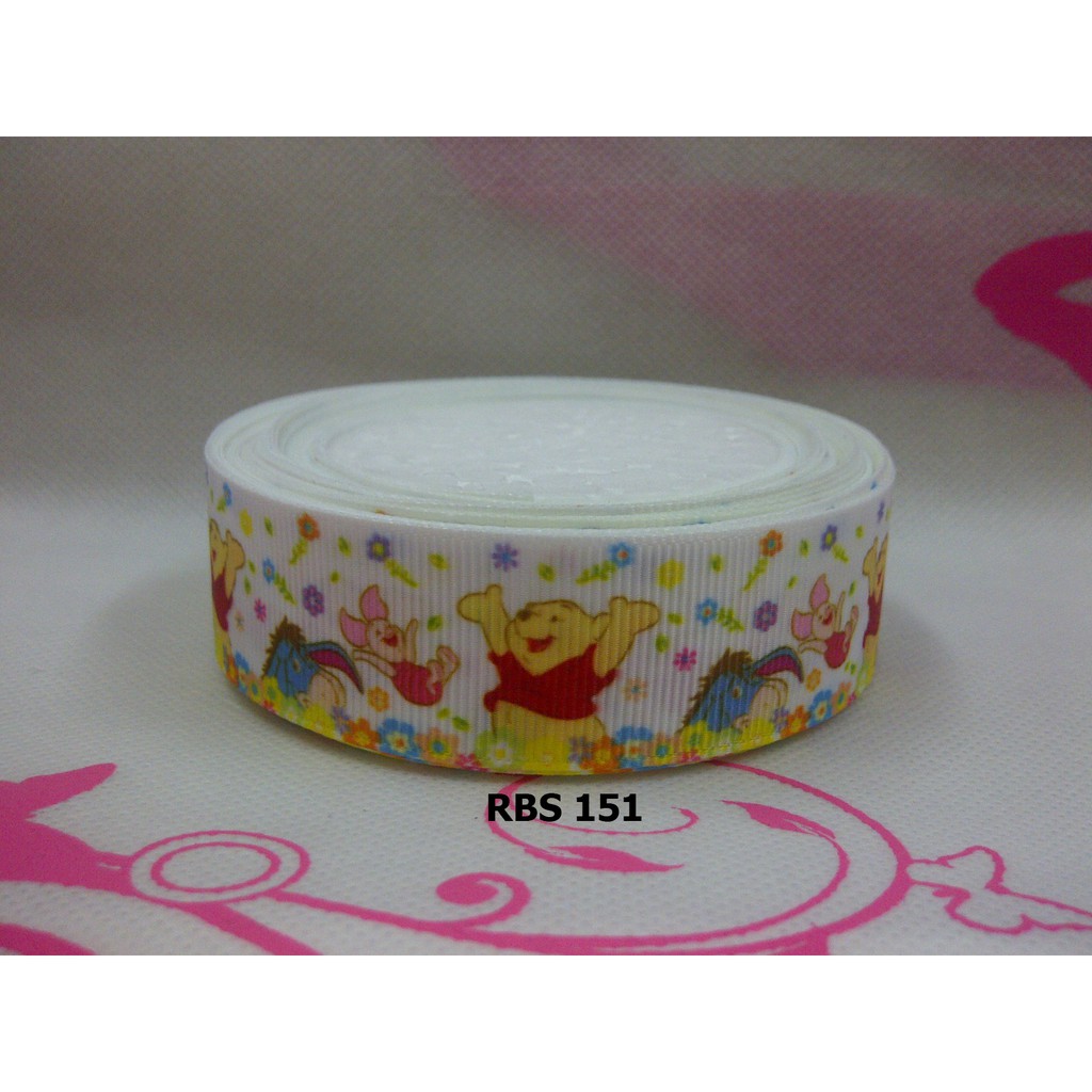 

[10 YARD] PITA GROSGRAIN MOTIF WINNIE THE POOH SALE RBS 151