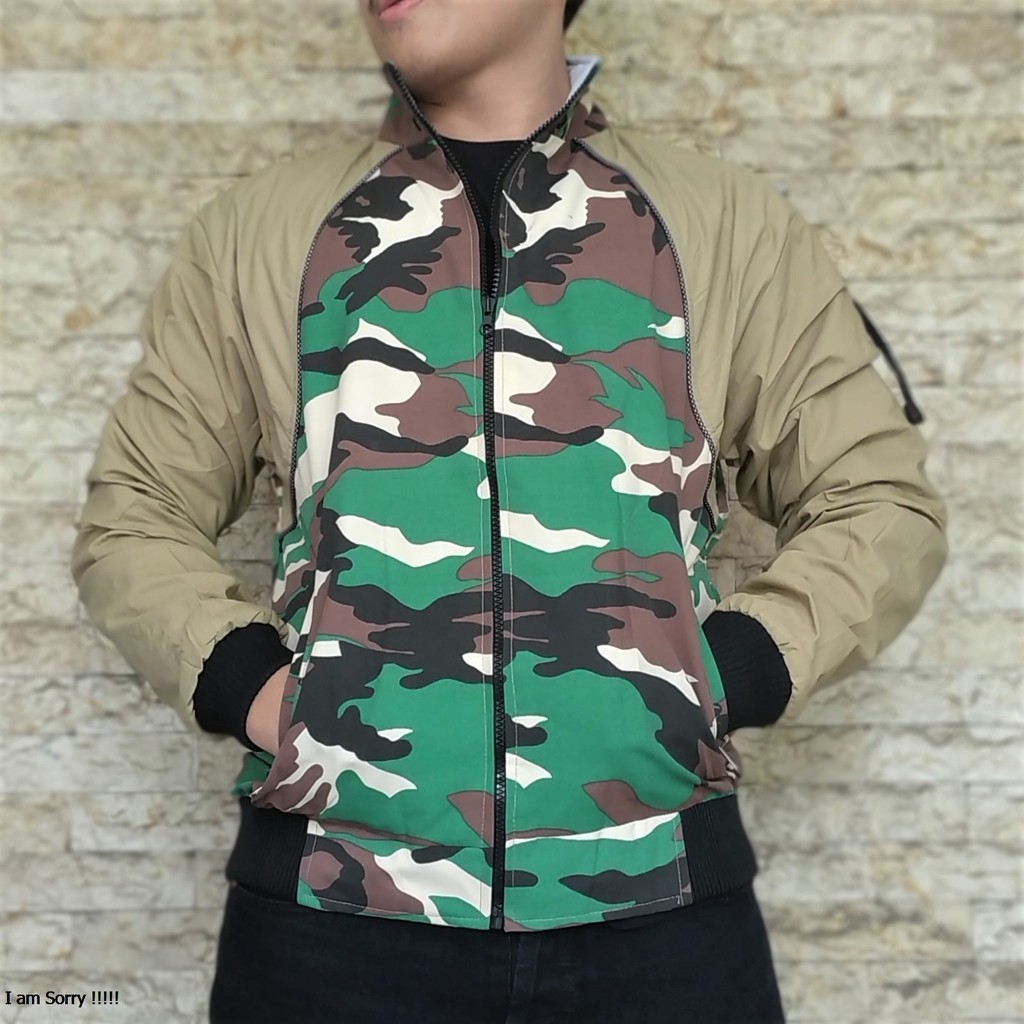 JAKET PRIA BOLAK BALIK MOTIF LORENG - JAKET LORENG PRIA HIGH QUALITY - CENTRAL JACKET