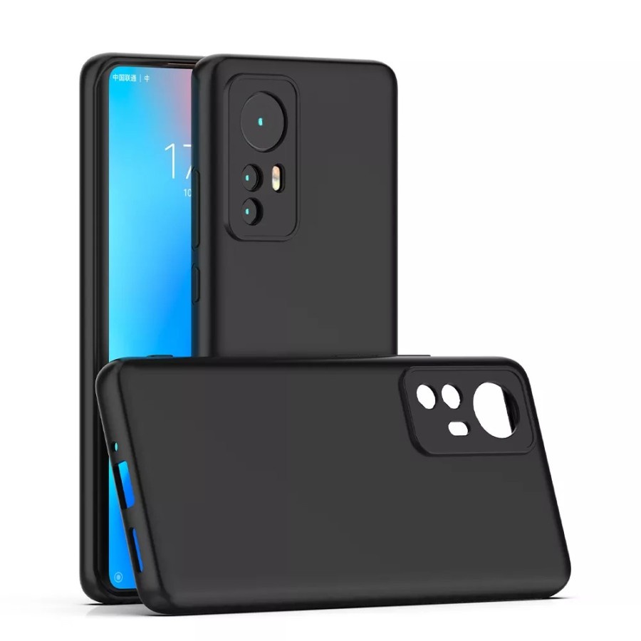 XIAOMI 12 XIAOMI 12 PRO XIAOMI 12 LITE CASE BLACK PREMIUM SILIKON HITAM KARET CASING PROTECT CAMERA COVER PELINDUNG KAMERA