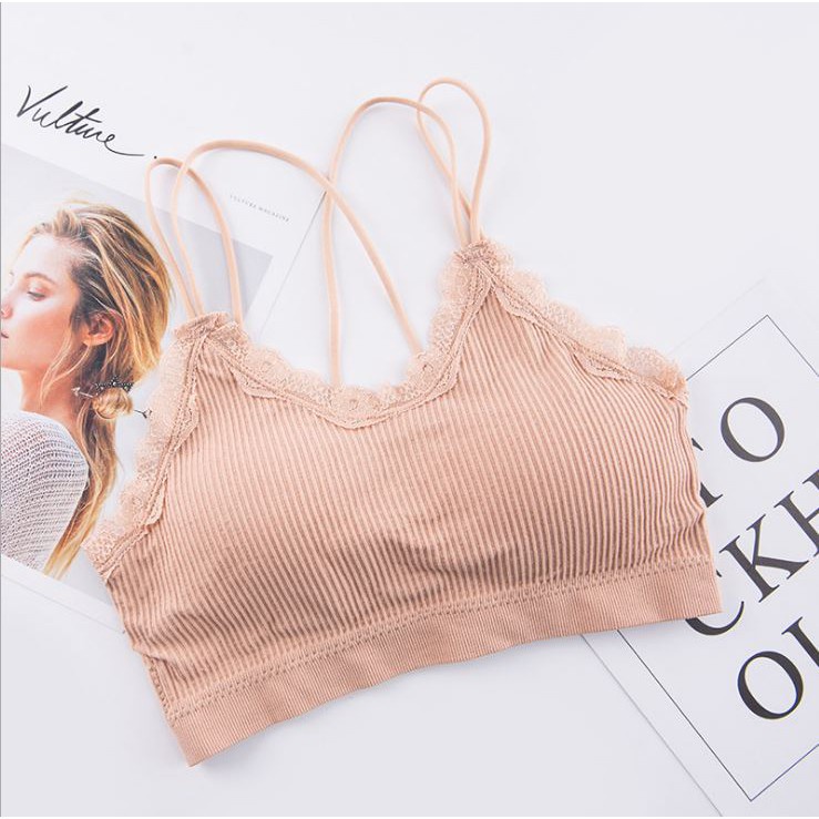 𝐄𝐁𝐒 ✅ PW056 Bra Wanita Sexy Olahraga Push Up Fashion Korea Tali Pakaian Wanita Import Murah