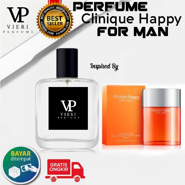 Parfum Clinique happy for man aroma maskulin khas pria wangi tahan lama original Blue Option parfum 