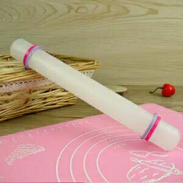 Rolling pin fondant anti lengket penggilas adonan kue silmat plunger spuit 1m sagu connector cetakan