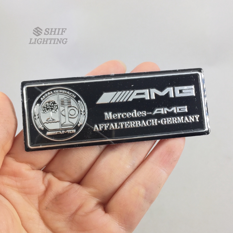 1Pc Stiker Emblem Logo Apple Bahan Aluminium untuk Mobil Mercedes