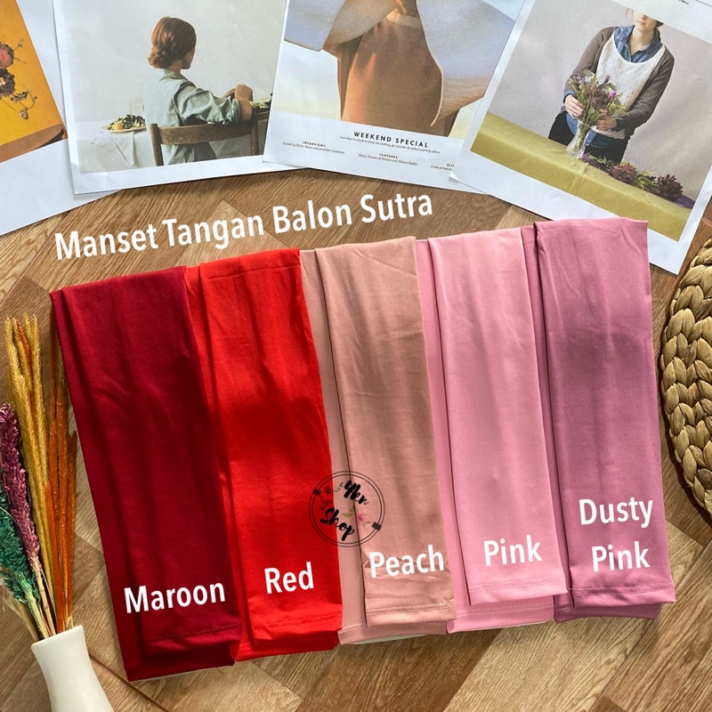 [Part 2] Manset Tangan bahan Balon Sutra/Jersey(Licin)-3