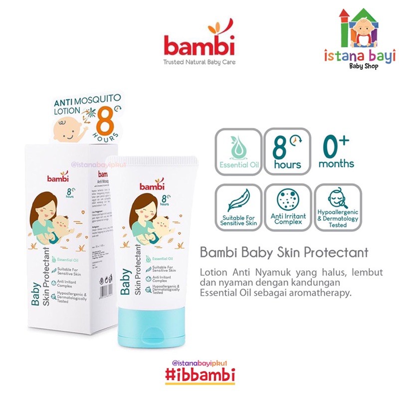 Bambi Anti Mosquito / Lotion anti nyamuk 50 ml/baby lotion