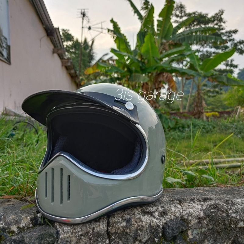 HELM CAKIL M3O SIMPSON M50 FULL FACE RETRO KLASIK