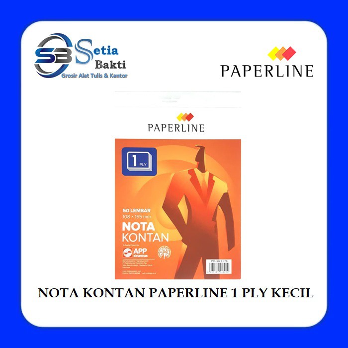 

PAPERLINE Nota Kontan K1 - 1 Ply Kecil Isi 50 Lembar - 1 Pcs