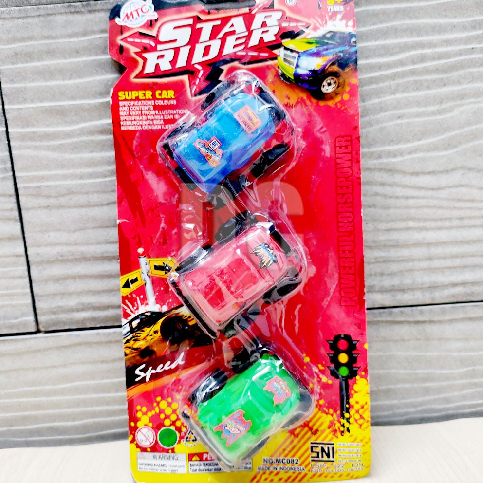 MURAH!!! STAR RIDER 3IN1 MOBIL JEEP MINI ISI 3 PCS