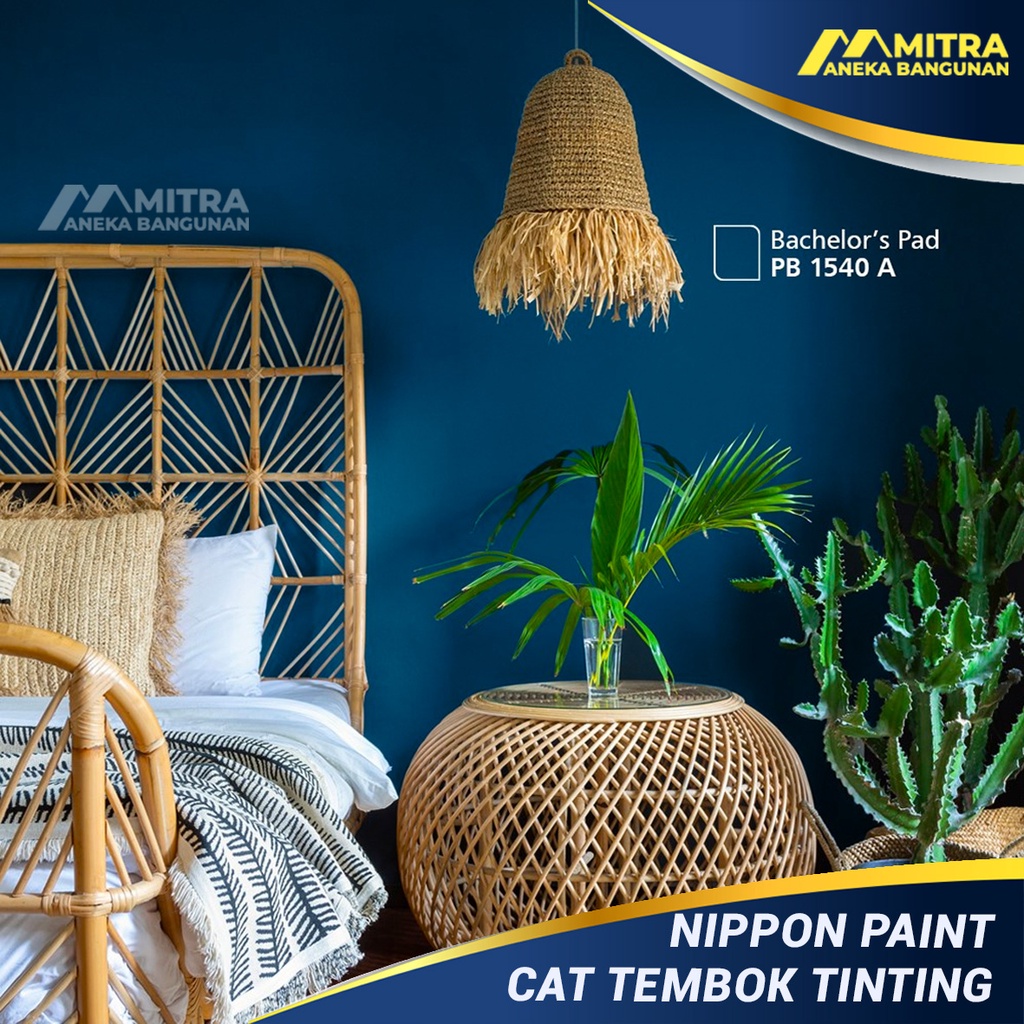 CAT TEMBOK EKSTERIOR INTERIOR NIPPON PAINT BACHELORS PAD NP 1540 A / BIRU DONGKER NAVY