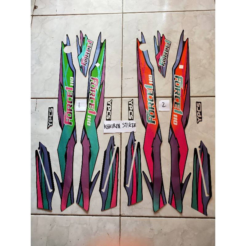 striping stiker force 1 force1 1996