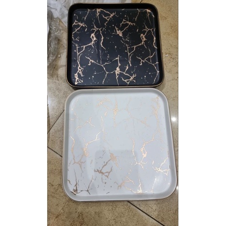 Piring Saji keramik Nordic Steak Segiempat