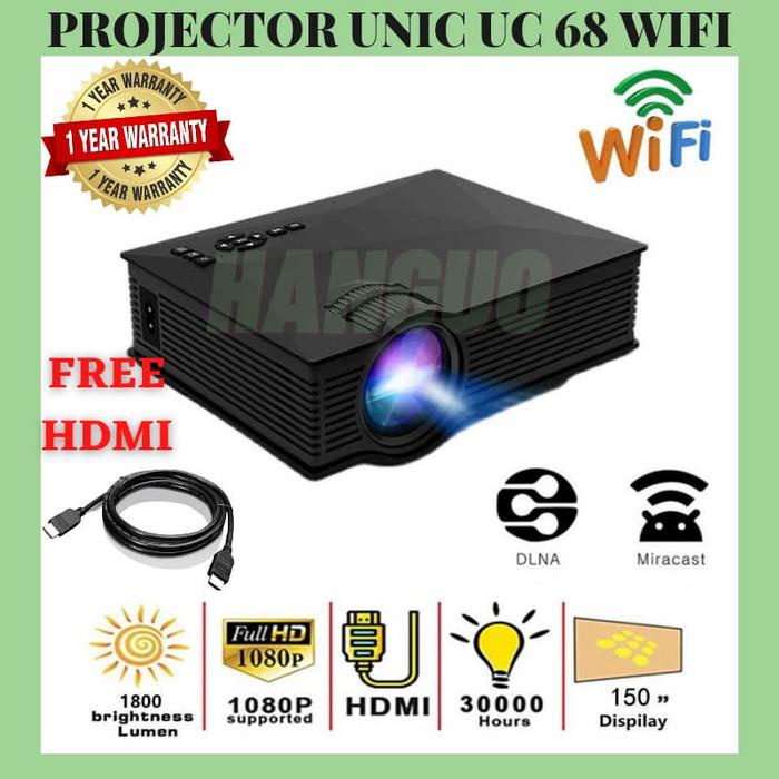 

Irled | Unic Mini Led Projector Uc46 Proyektor Portable 1200 Lumens Wifi Uc46