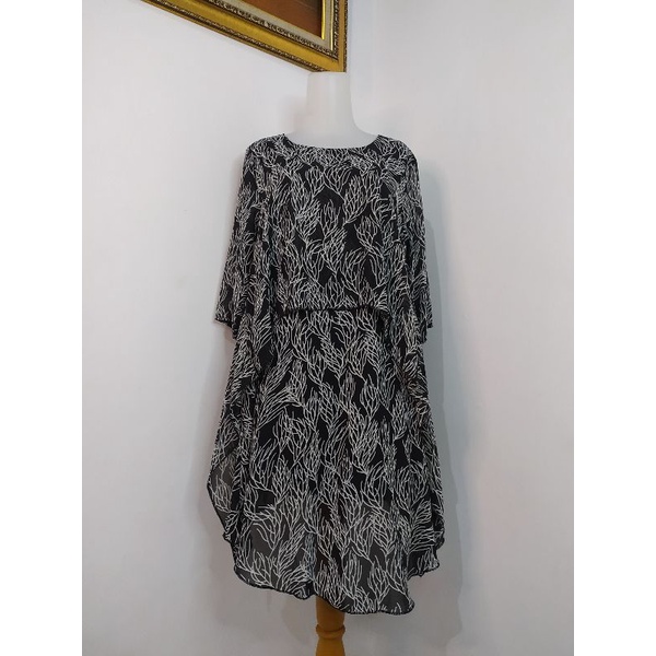 (BISA COD) Dress Vintage, Dress Bunga, Dress Tartan, Longdress, Dressmidi-Corak7