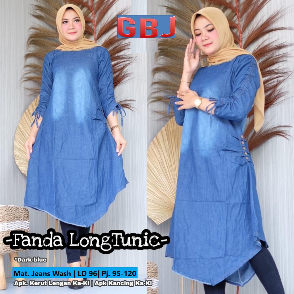 FANDA LONG TUNIK JEANS NINEA BR