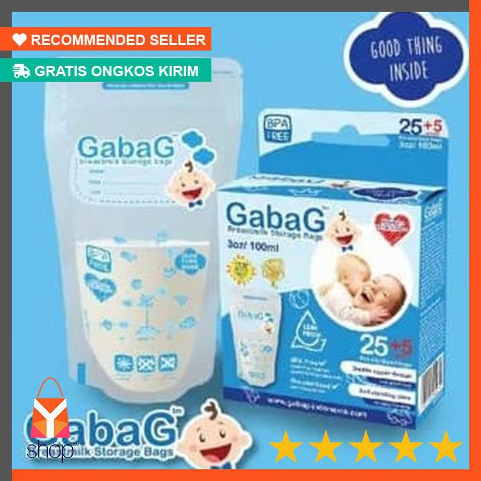 TERLARIS  Kantong Susu Asi GabaG Plastik 100ml Grosir | Breastmilk Storage Bags