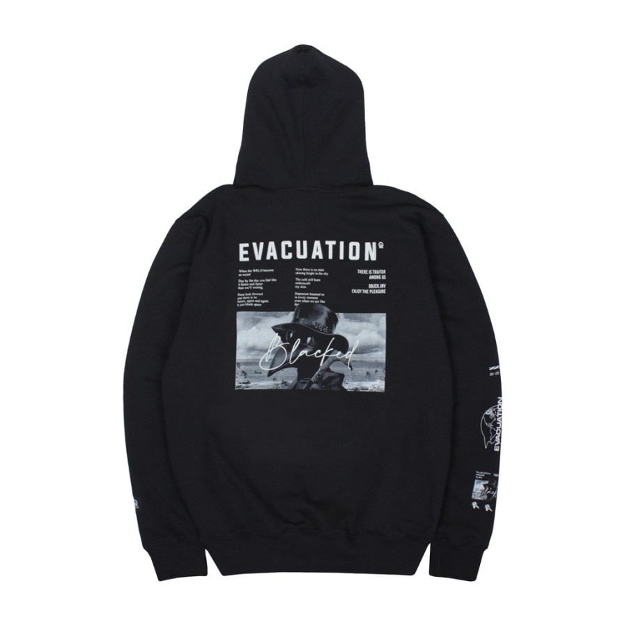 Jaket Hoodie Evacuation Pria Warna Hitam / Sweater Hodie / Hoodie Distro / Sweater Premium / Hoodie 