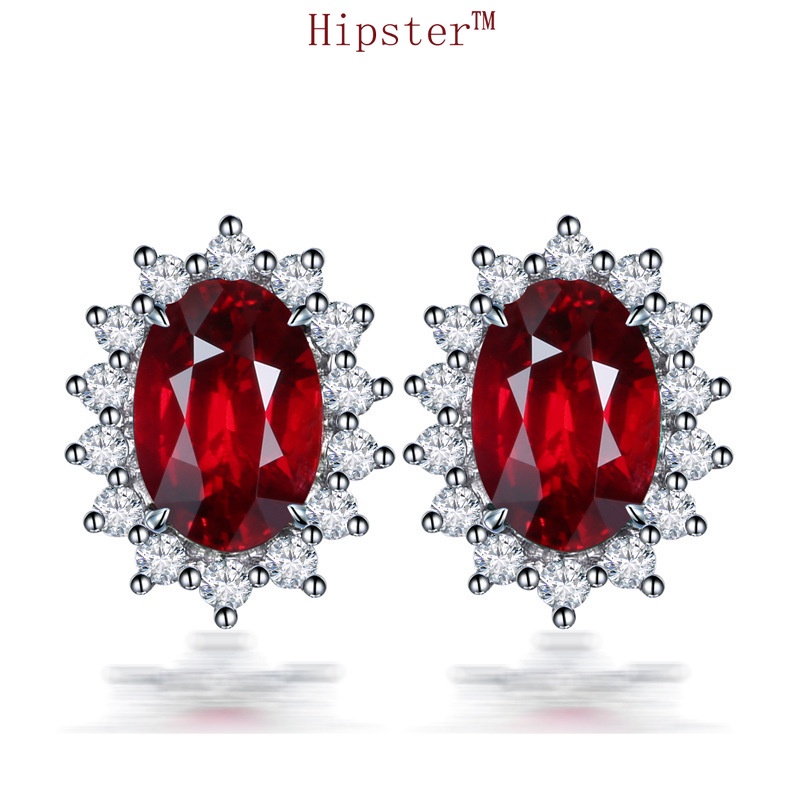 New SUNFLOWER Color Treasure Retro Crystal Stylish Elegant and Simple Earrings