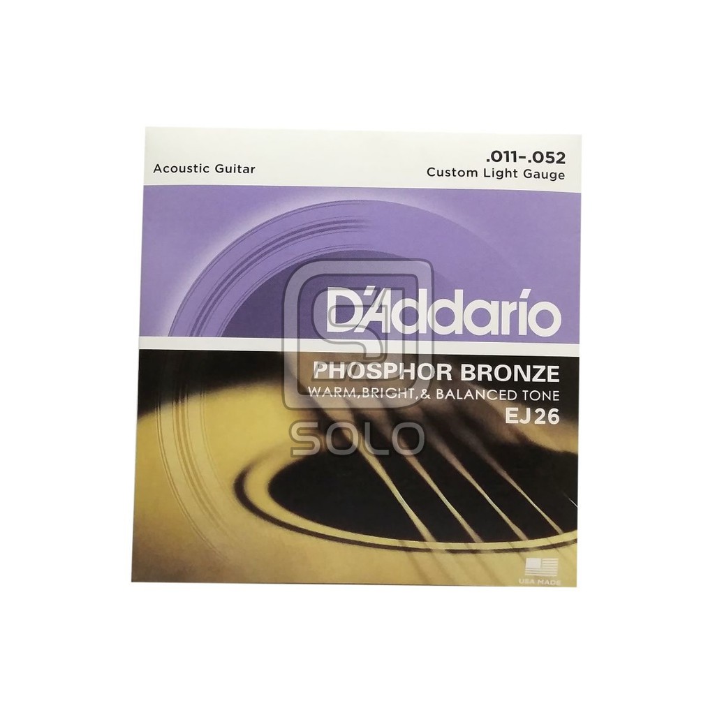 Senar Gitar Akustik D'addario EJ26 EJ-26 Original .011 - .052