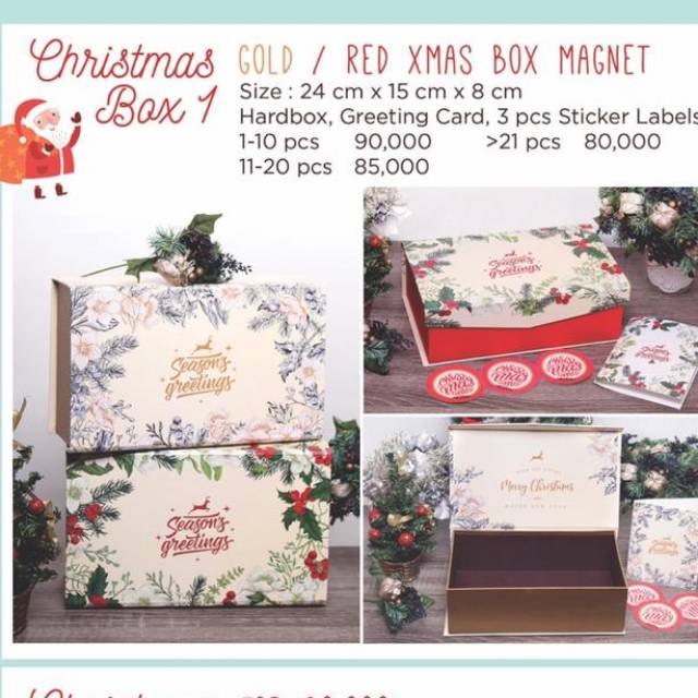

cristmass box hampers magnet