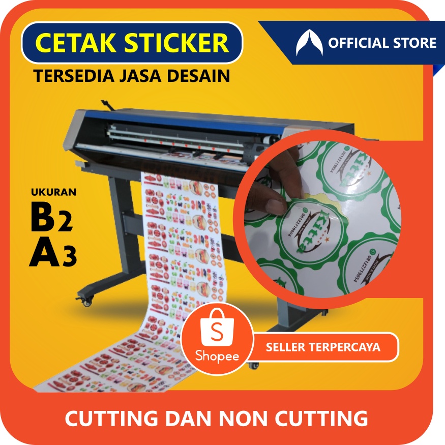 

sticker chromo a3 - cocok untuk label produk dan lainya