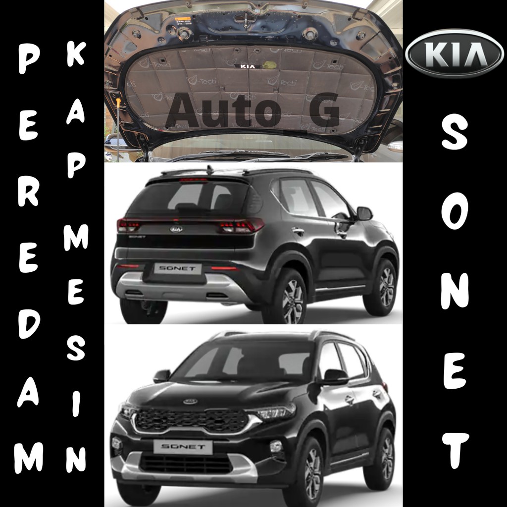 Peredam Panas Kap Mesin KIA SONET Vtech PREMIUM BONUS KLIP