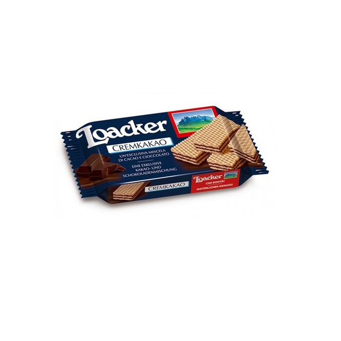 

Wafer Krim Coklat Loacker Crem Kakao 45 Gram