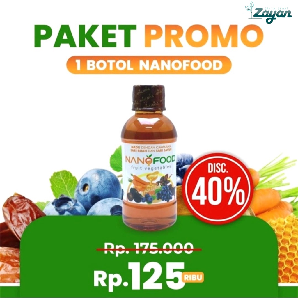 Nanofood Suplemen Dewasa Madu Penambah Berat Badan Anak Dan Dewasa Multivitamin Madu Nano Food Ori
